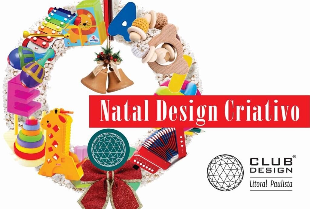 Club Design mobiliza arquitetos e designers com guirlandas criativas para arrecadar brinquedos educativos.